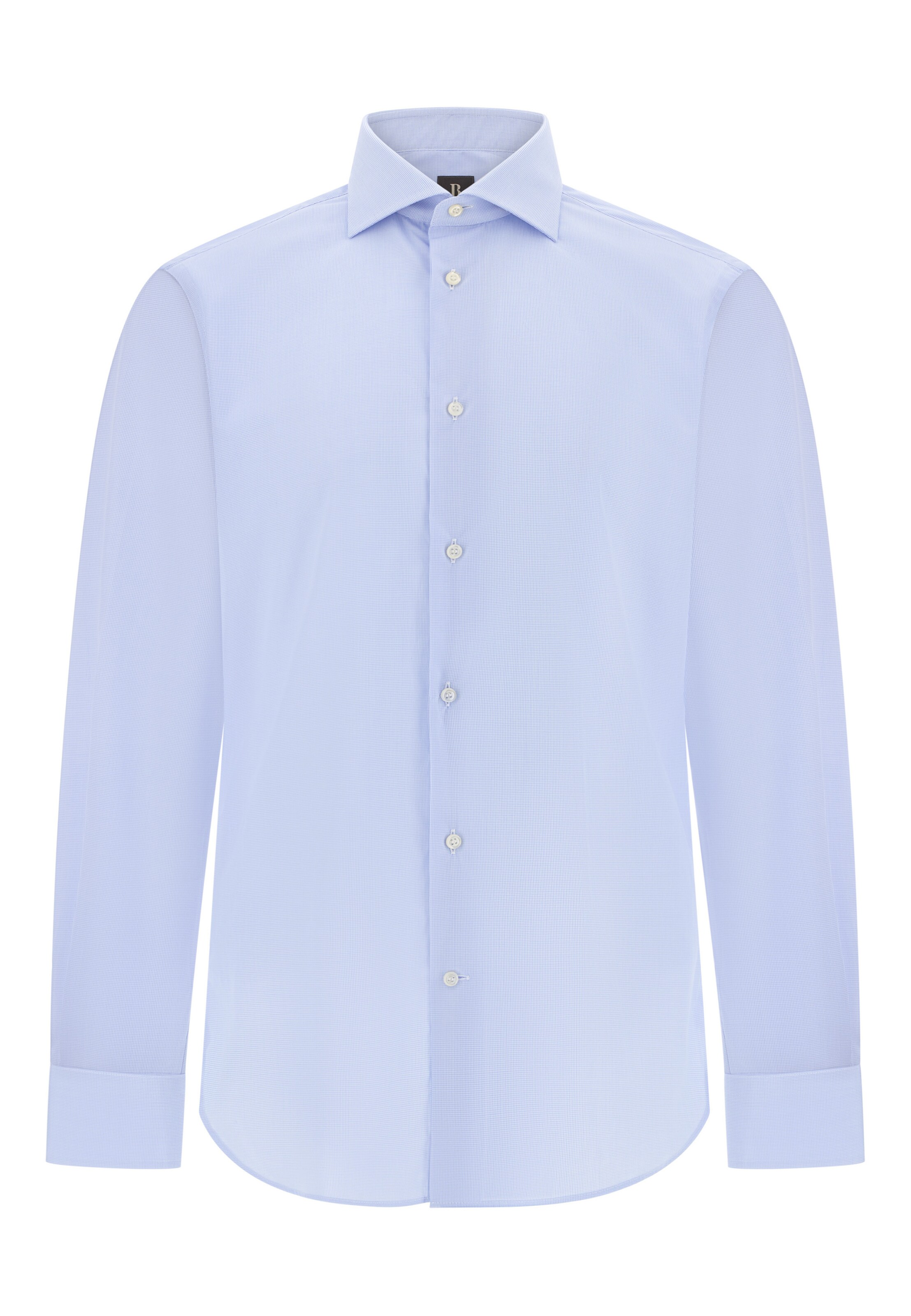 Coupe slim Chemise business Boggi Milano en bleu : devant