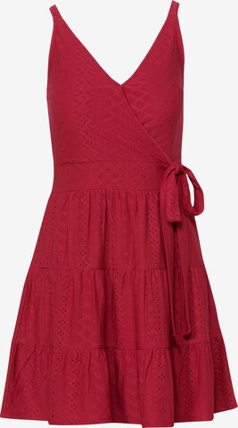 KOROSHI Summer dress in Red: front