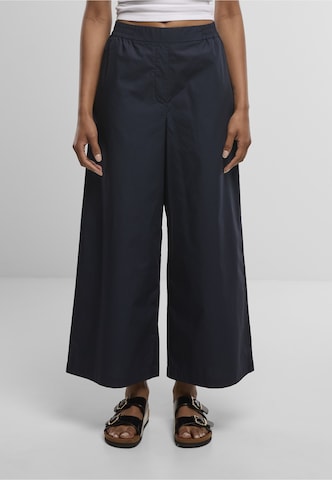 Urban Classics Wide leg Broek in Blauw: voorkant