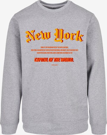 Sweat-shirt 'New York COTW' F4NT4STIC en gris : devant