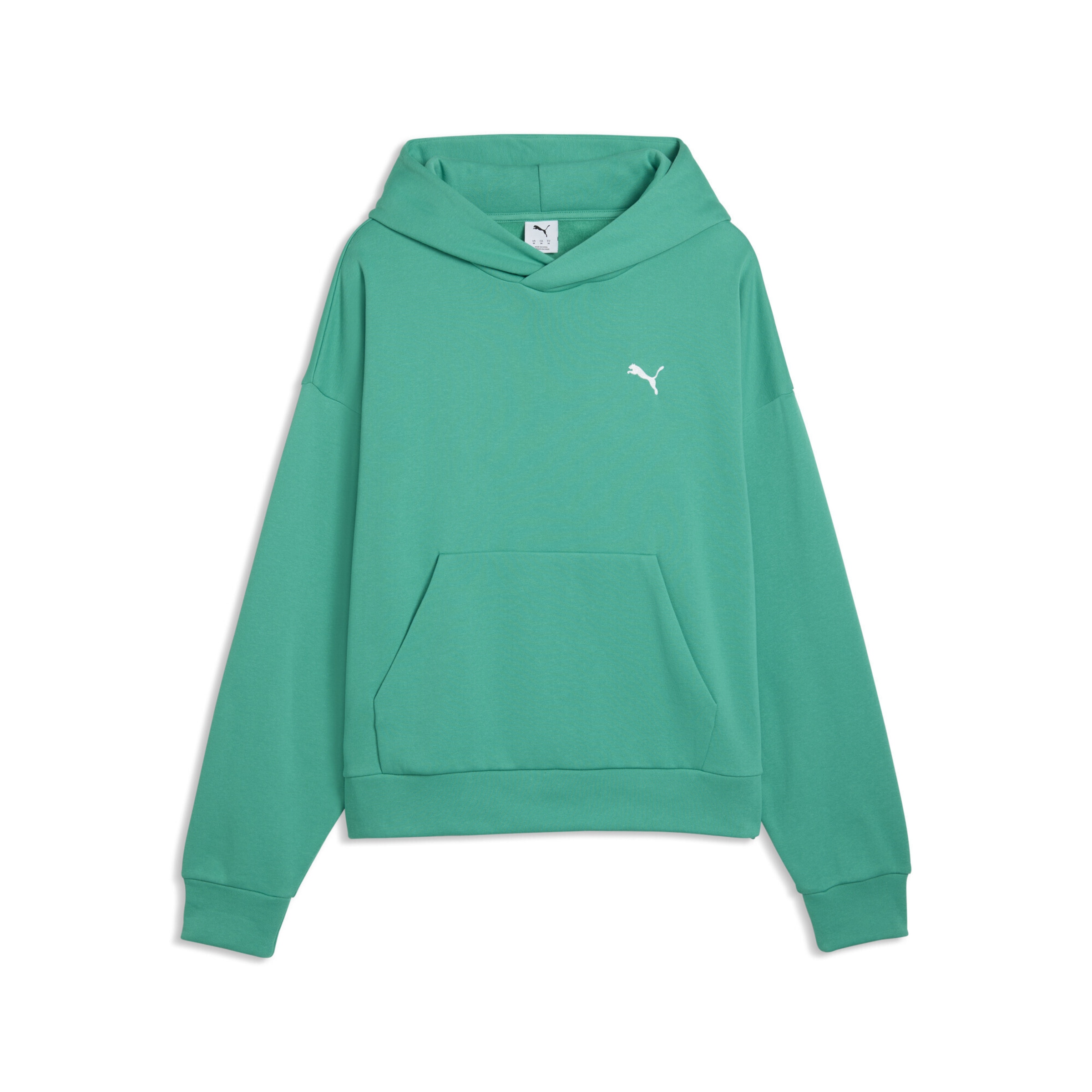 PUMA Sweatshirt 'Wardrobe Essentials' in Light green / White, Item view