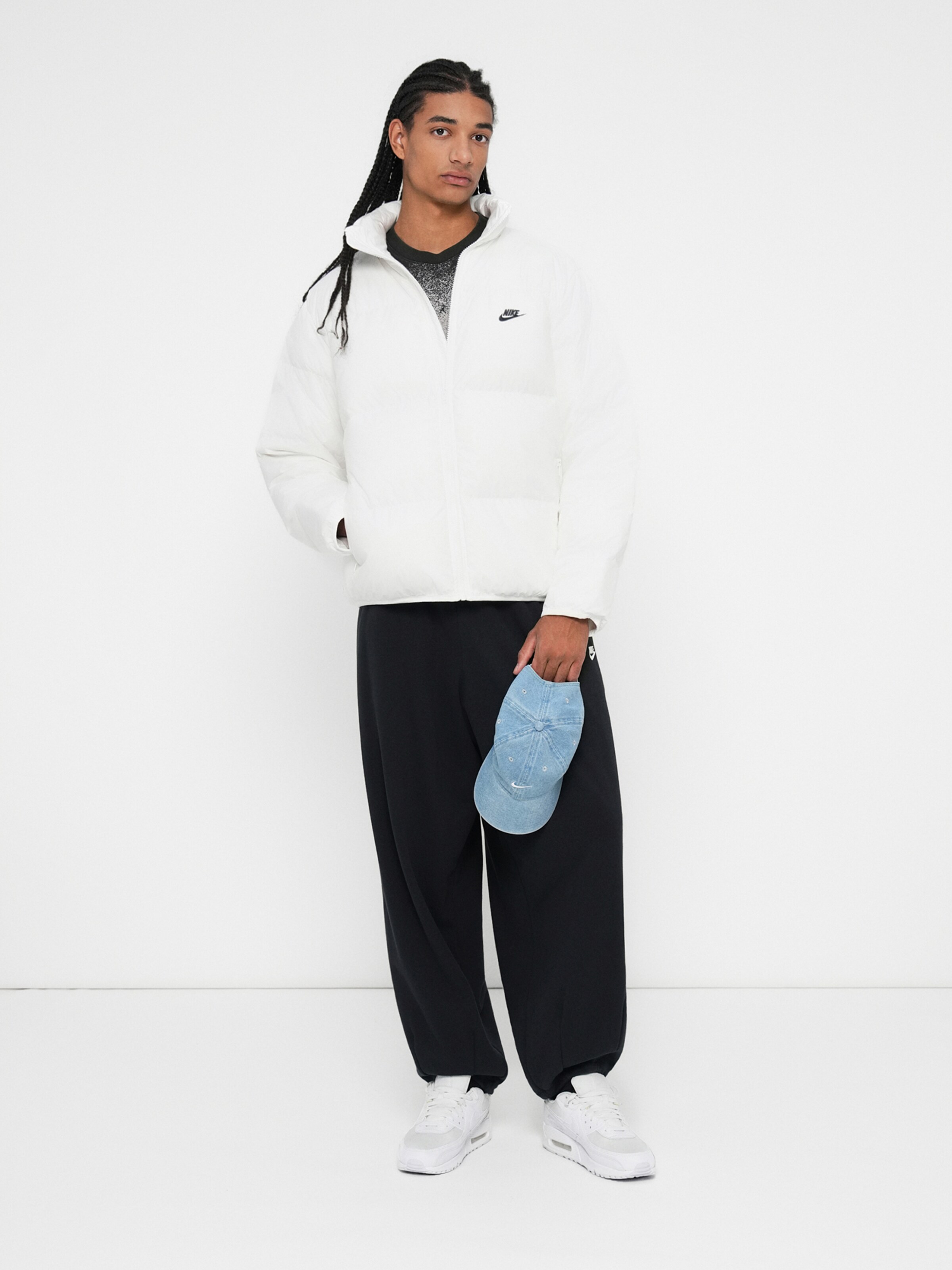 nike white puffer jacket mens