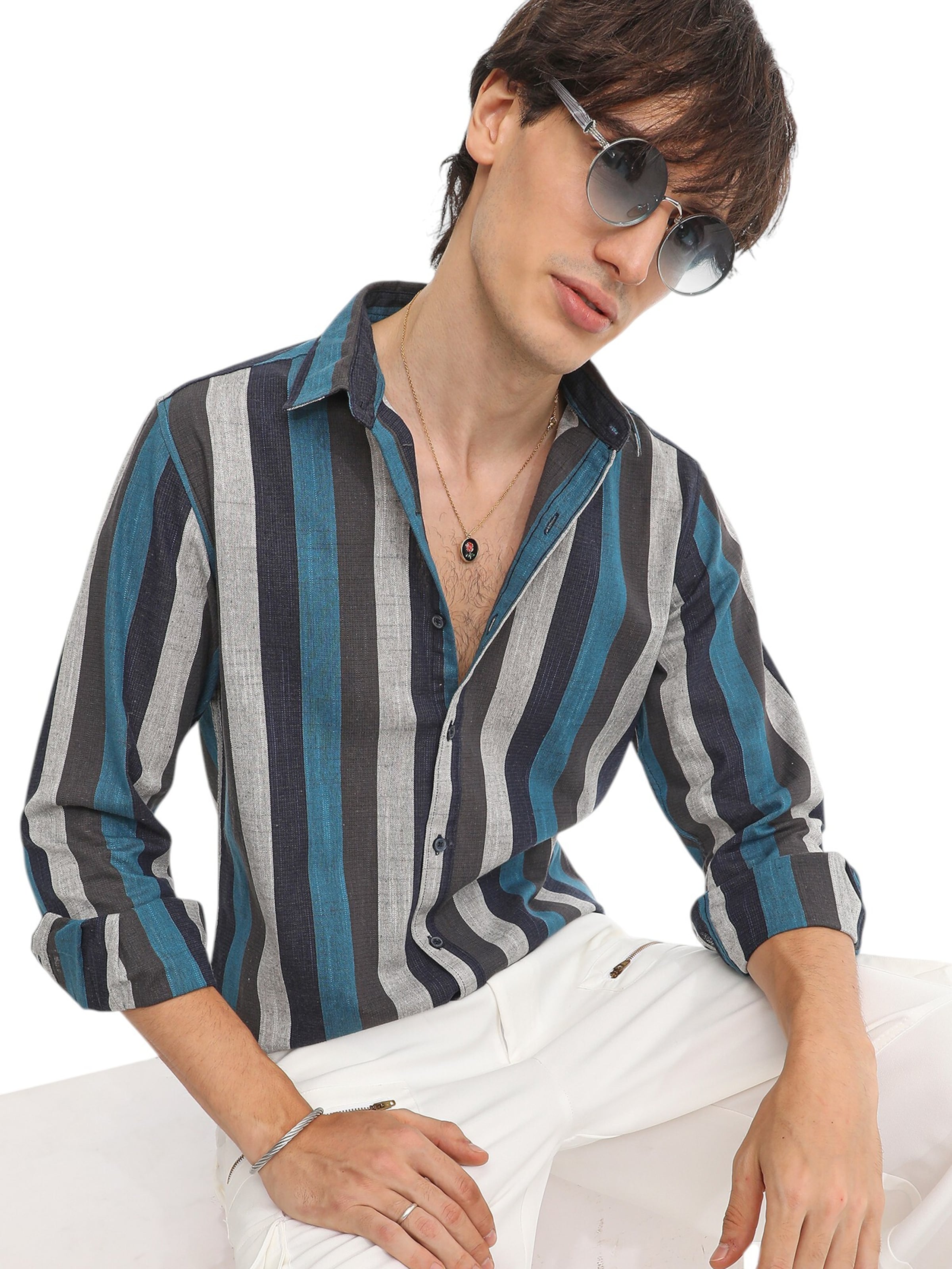 Campus Sutra Rovný strih Košeľa 'Xara' - Béžová