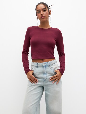 Pull&Bear Shirt in Grau: Vorderseite
