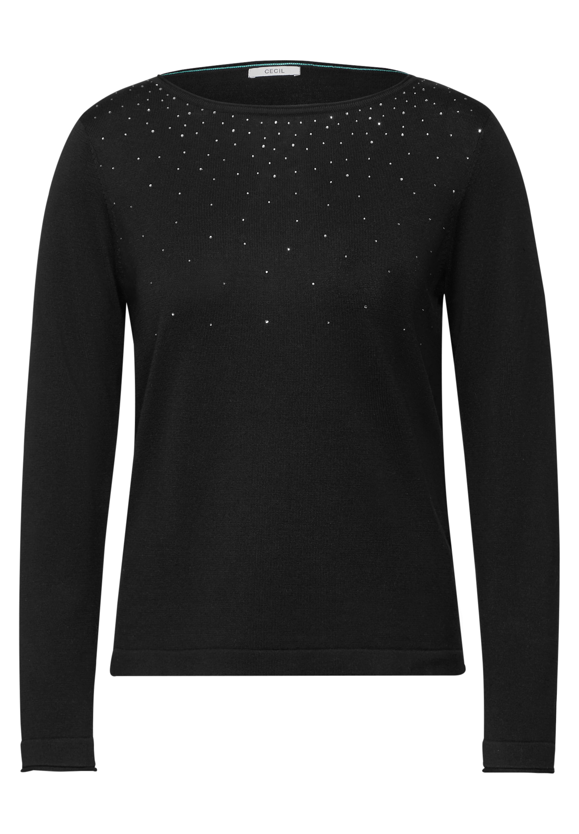 CECIL Pullover in Schwarz: Vorderseite