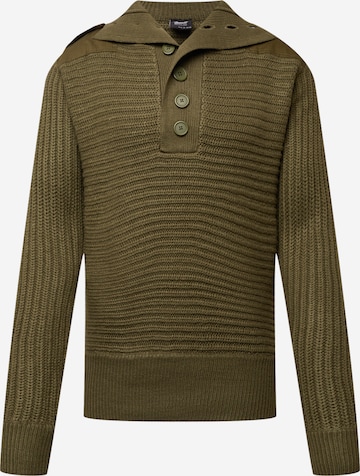 Brandit Sweater 'Alpin' in Green: front