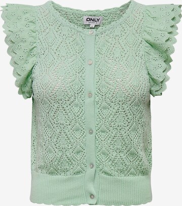 ONLY Knit cardigan 'Nettie' in Green: front