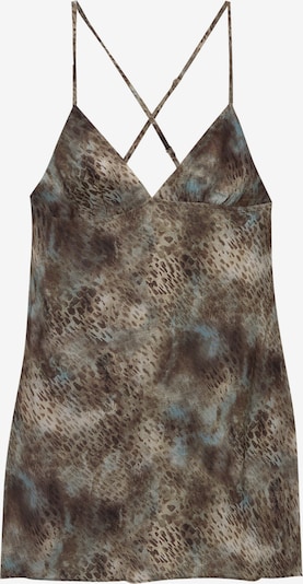 Rochie de vară Pull&Bear pe bej / albastru deschis / maro / maro închis, Vizualizare produs