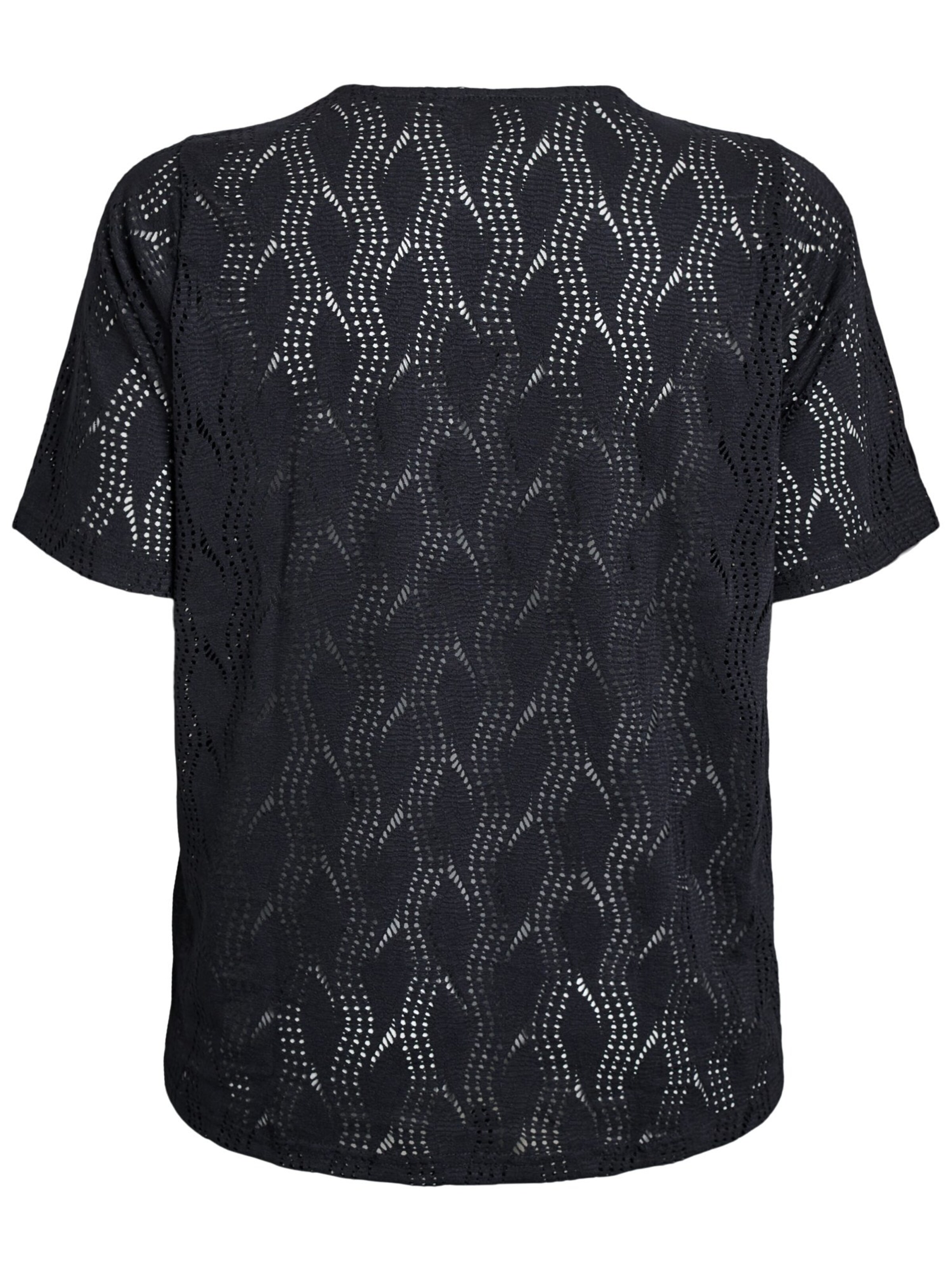 T-shirt 'Flellie' Flash by Zizzi en noir