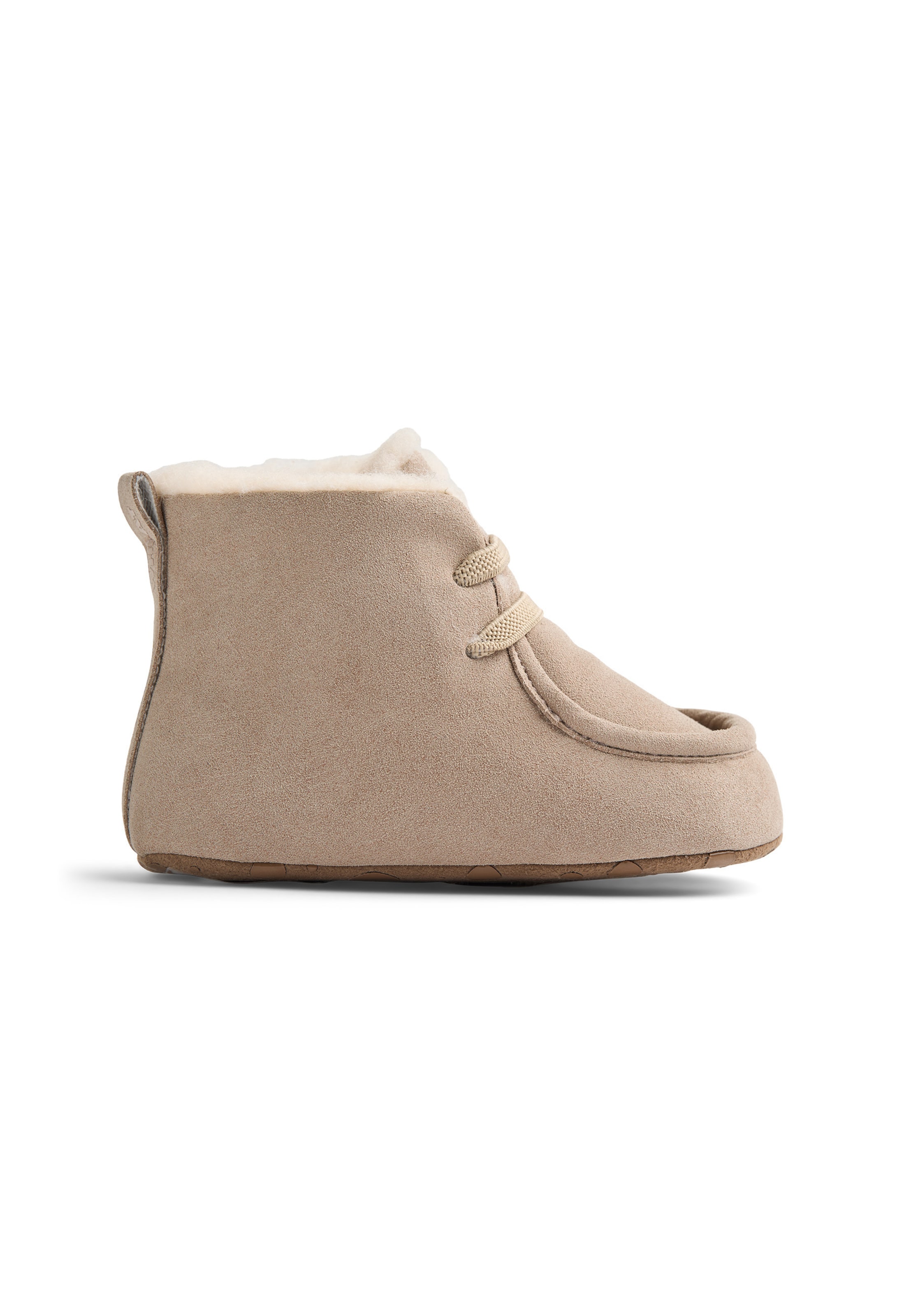 Scarpina primi passi 'Mae' di WHEAT in beige: frontale