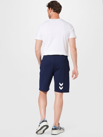 Regular Pantaloni sport de la Hummel pe albastru