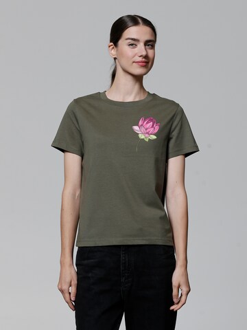 T-shirt ' Blume ' Watapparel en vert : devant