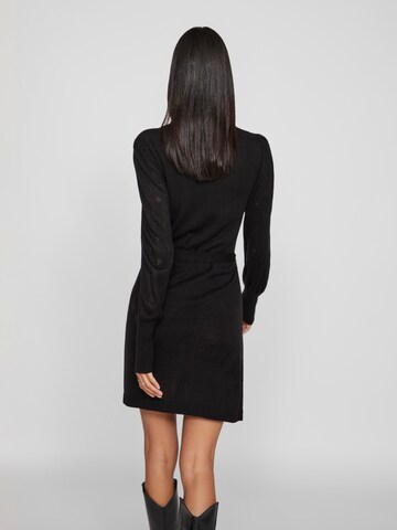 VILA Strickkleid 'Ava' in Schwarz