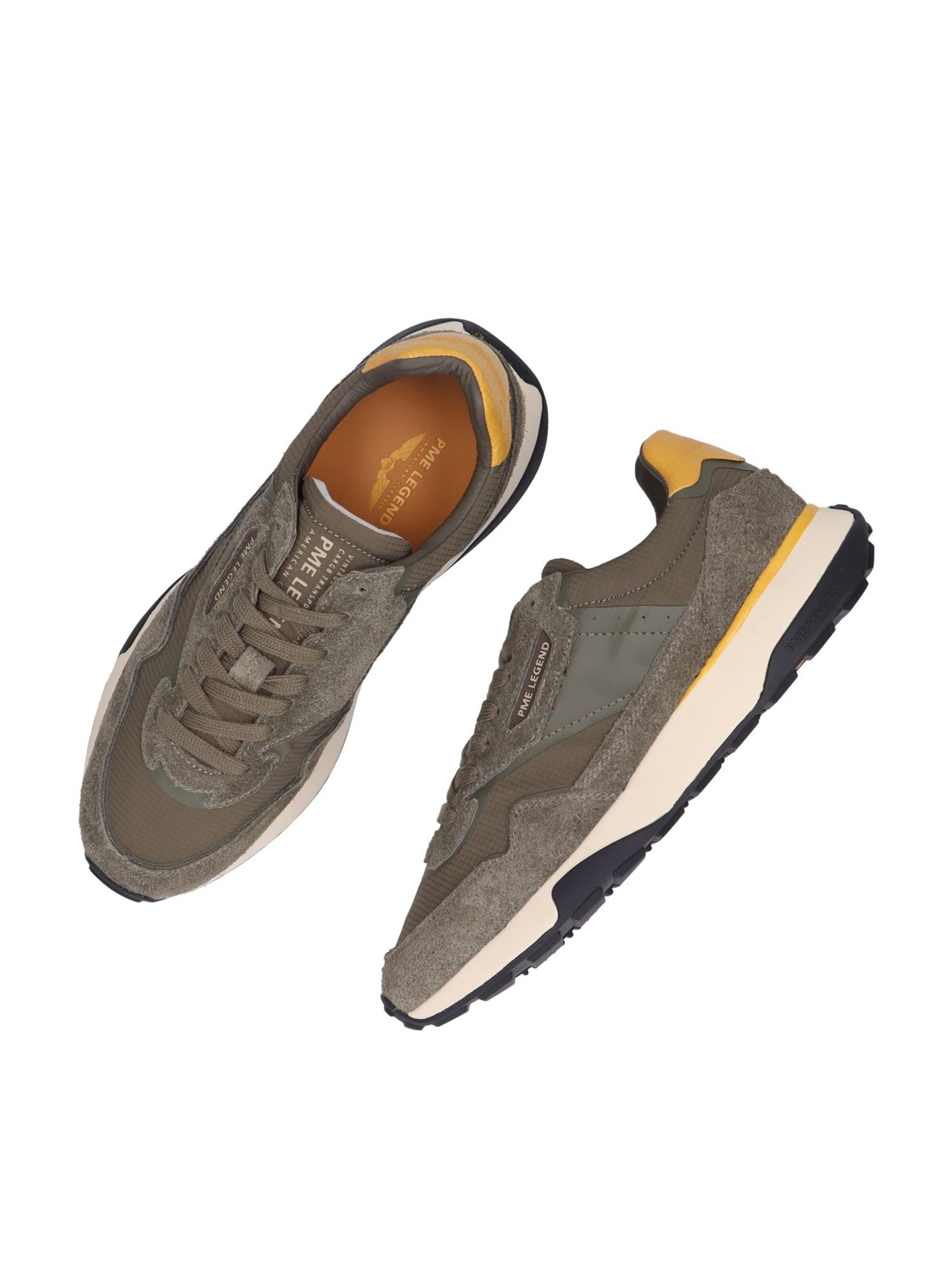 PME Legend Låg sneaker 'Latch sneaker in suede and nylon' i grön