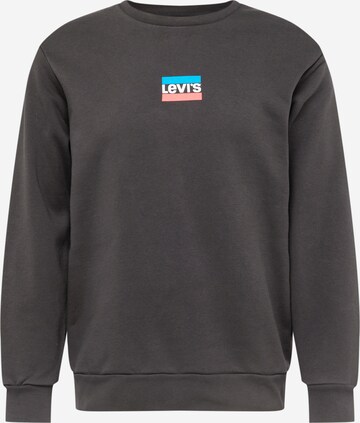 LEVI'S ®Sweater majica 'Standard Graphic Crew' - crna boja: prednji dio