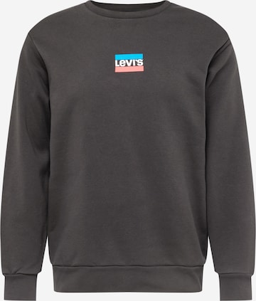LEVI'S Sweatshirt 'STANDARD GRAPHIC CREW MULTI-COLOR' in Black: front