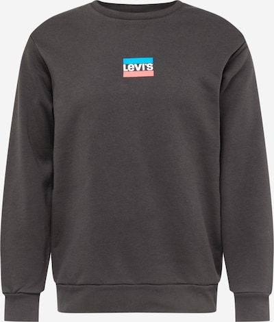 LEVI'S ® Sweatshirt 'Standard Graphic Crew' em azure / vermelho / preto / branco, Vista do produto
