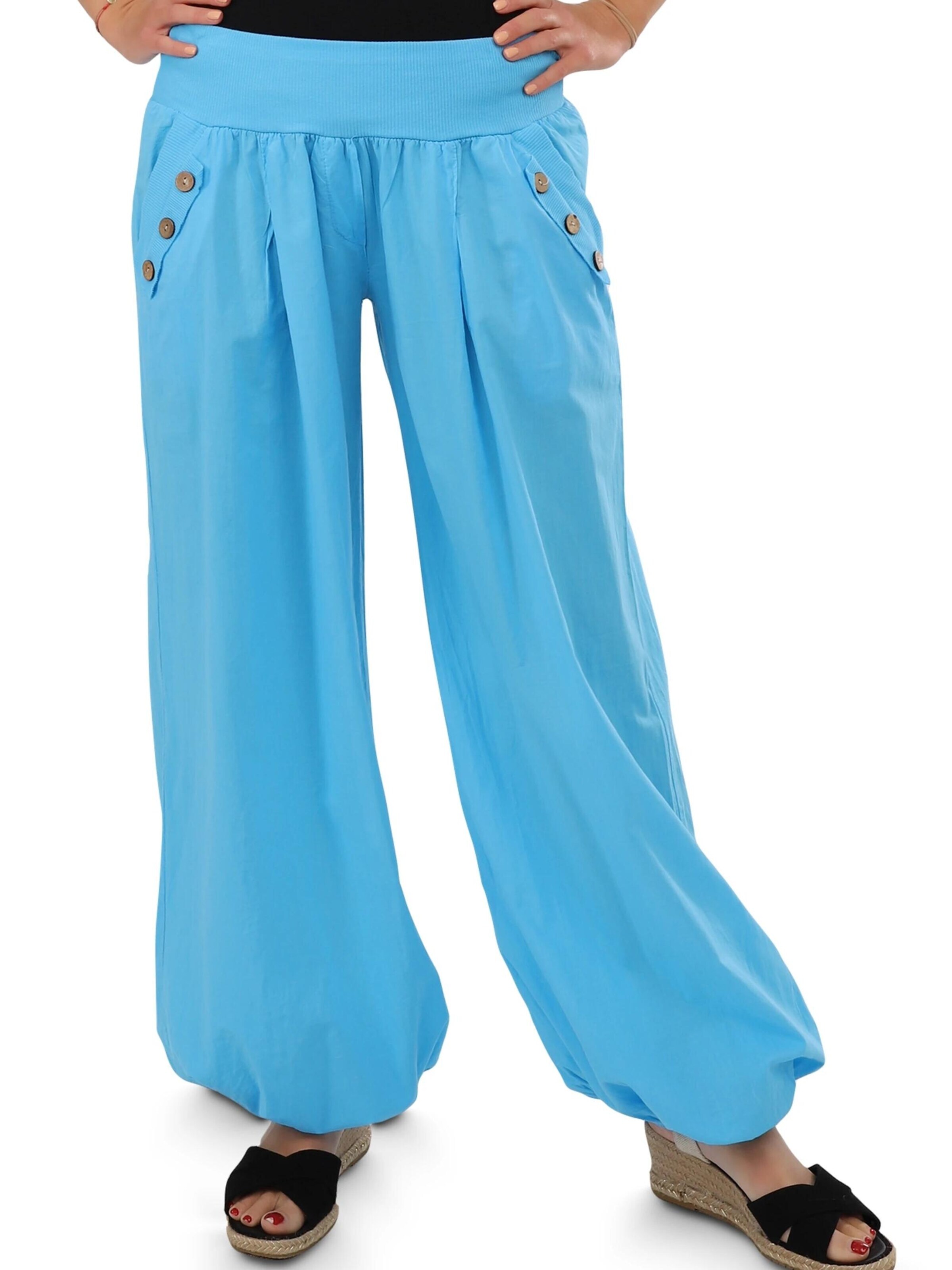malito more than fashion Loose fit Harem Pants in Blue