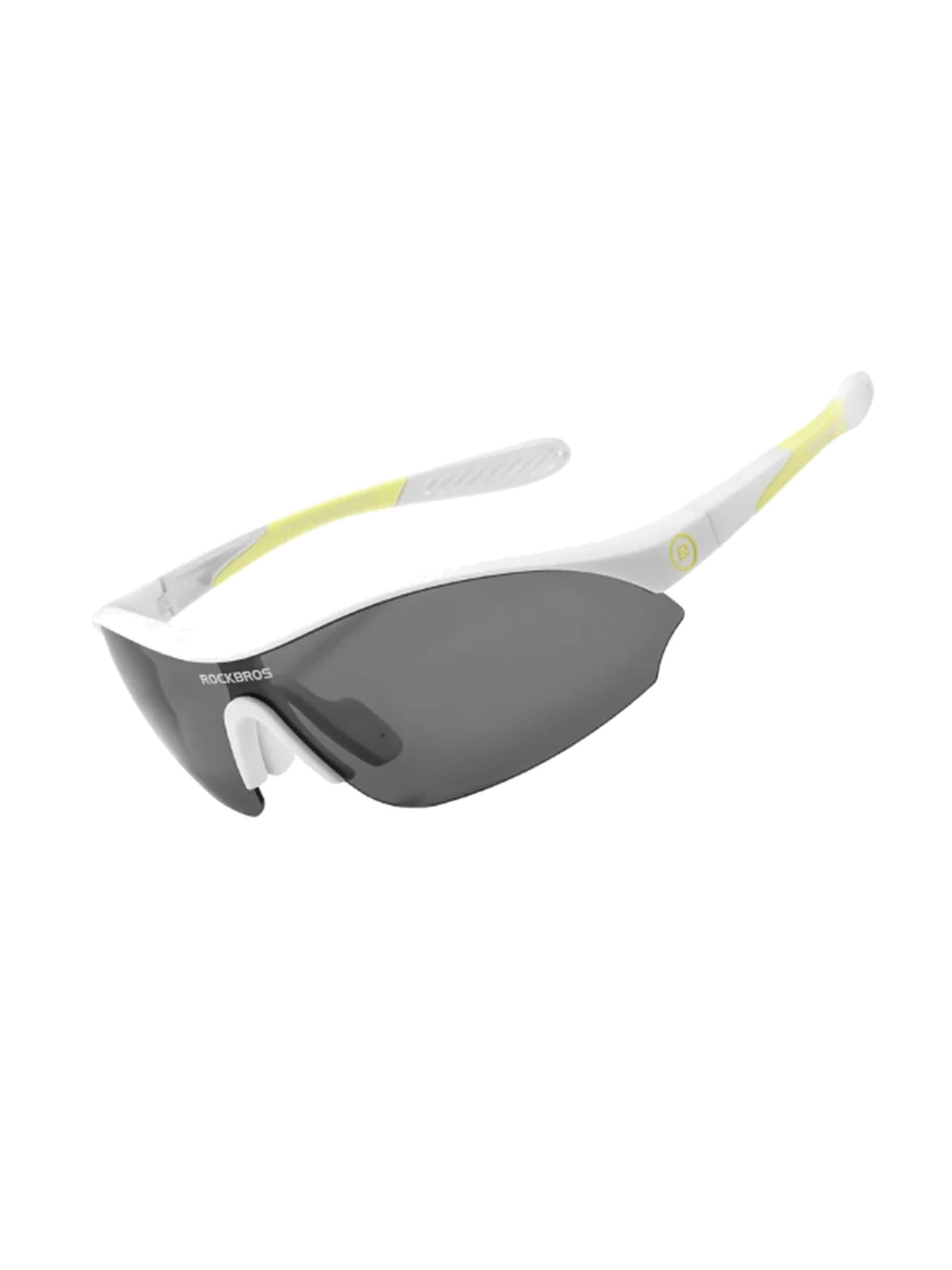 ROCKBROS Sports Glasses 'Fahrradbrille UV400' in White: front