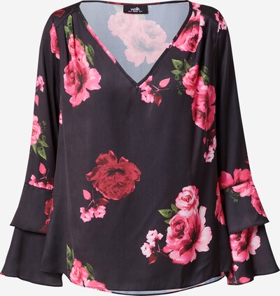 Wallis Bluse in grün / pink / himbeer / hellpink / schwarz, Produktansicht