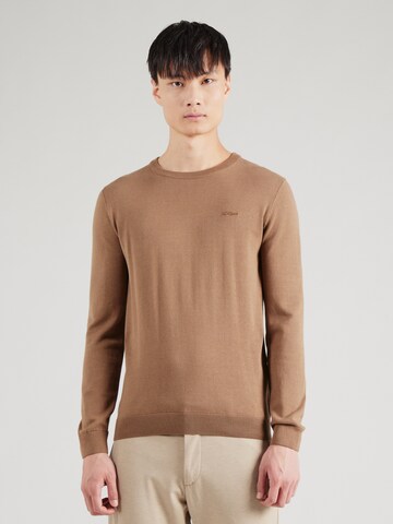 s.Oliver Pullover i brun: forside