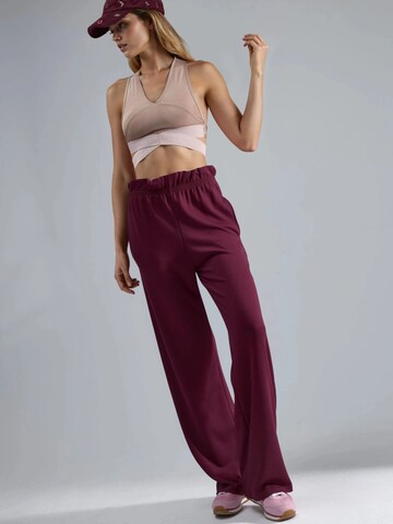 Wide leg Pantaloni di Hiccup in rosso