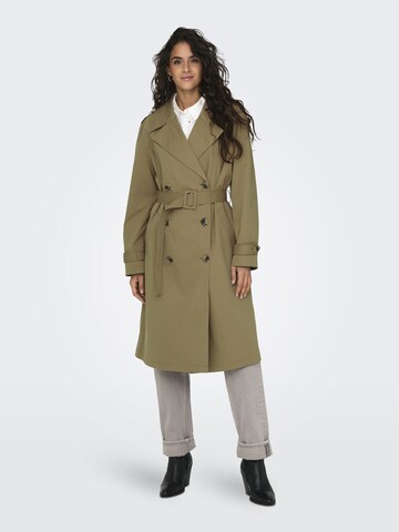 ONLY Between-Seasons Coat in Green: front