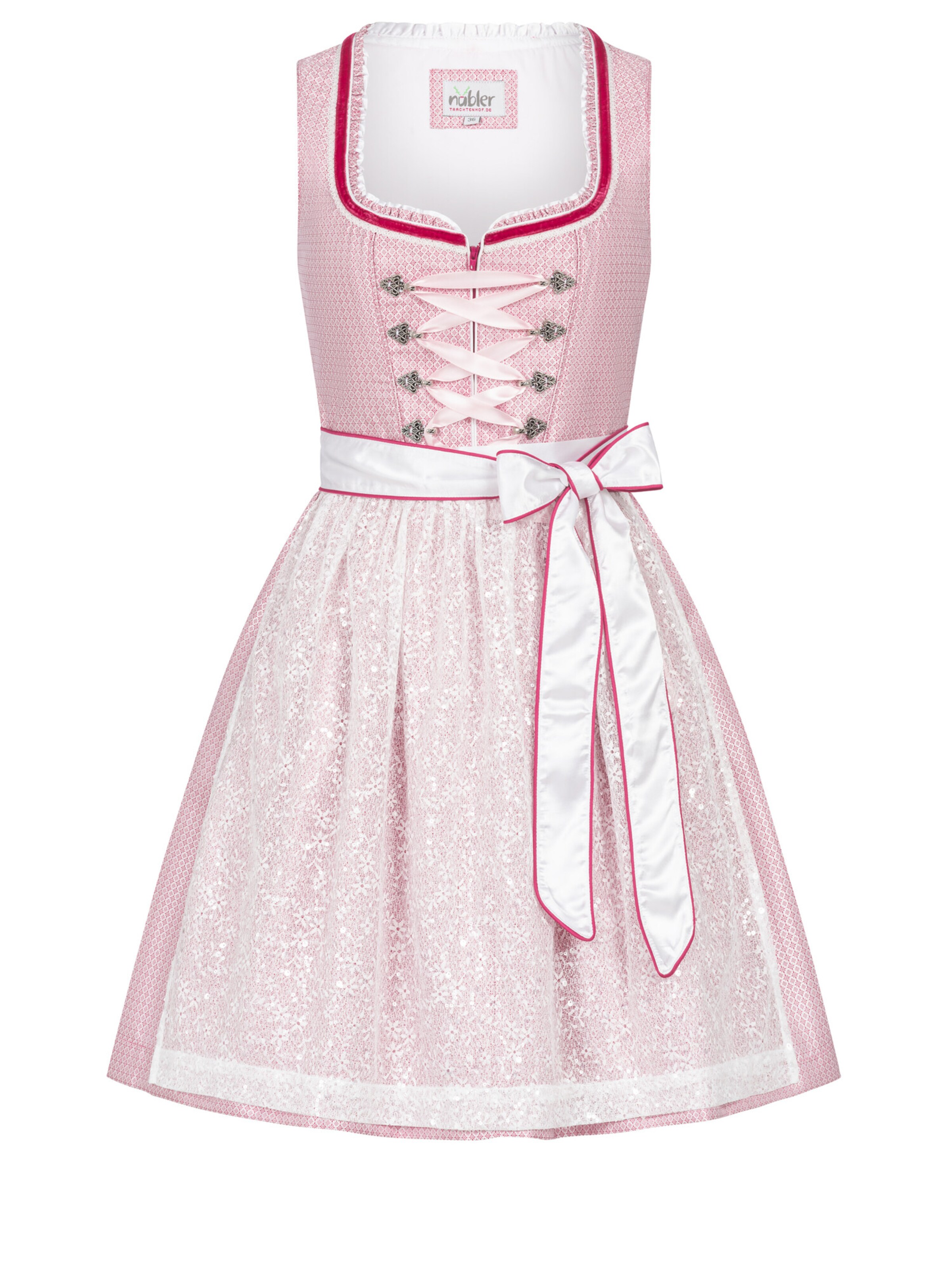 Trachtenhof Nübler Dirndl 'Dirndl mini Lina'‌‌‌‌‌‌‌‌‌‌ in Pink: Vorderseite
