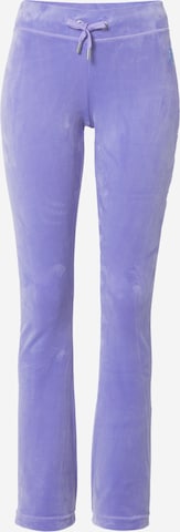 Juicy Couture White Label Flared Broek 'LISA' in Lila: voorkant