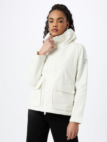 ECOALF Between-Season Jacket in White: front