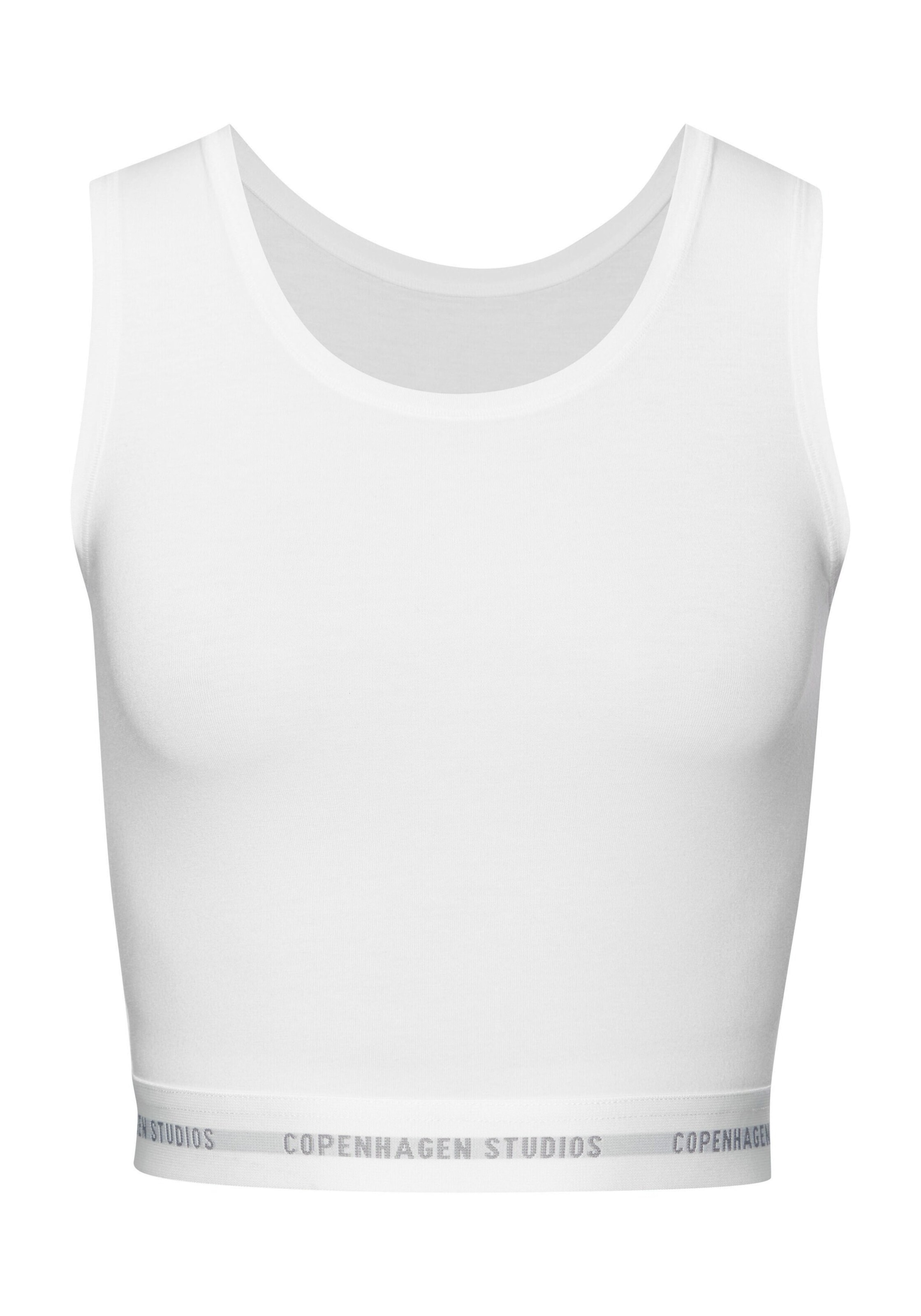 Copenhagen Studios Φανέλα σε λευκό: μπροστά