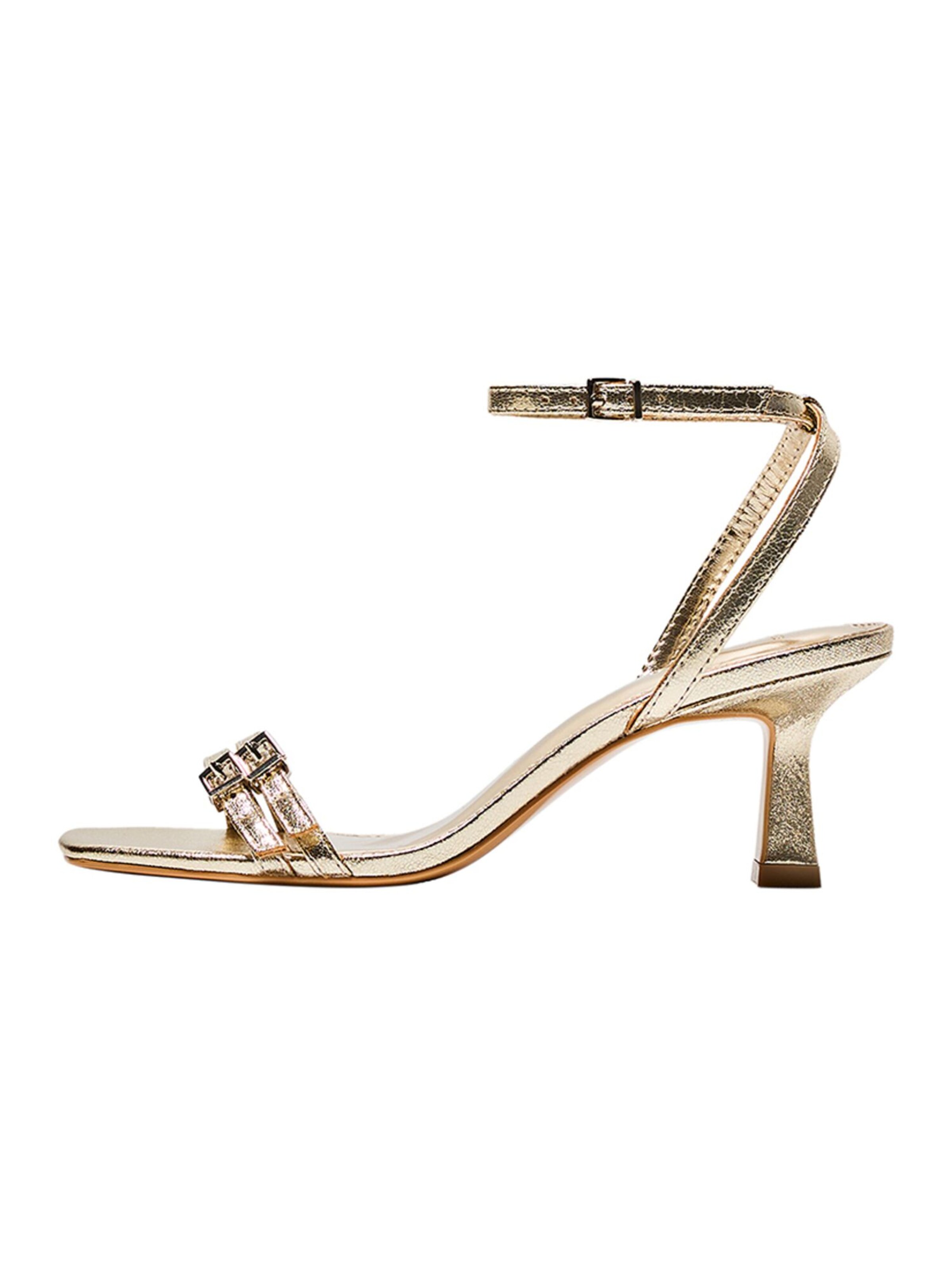 Sandalo con cinturino di Bershka in oro