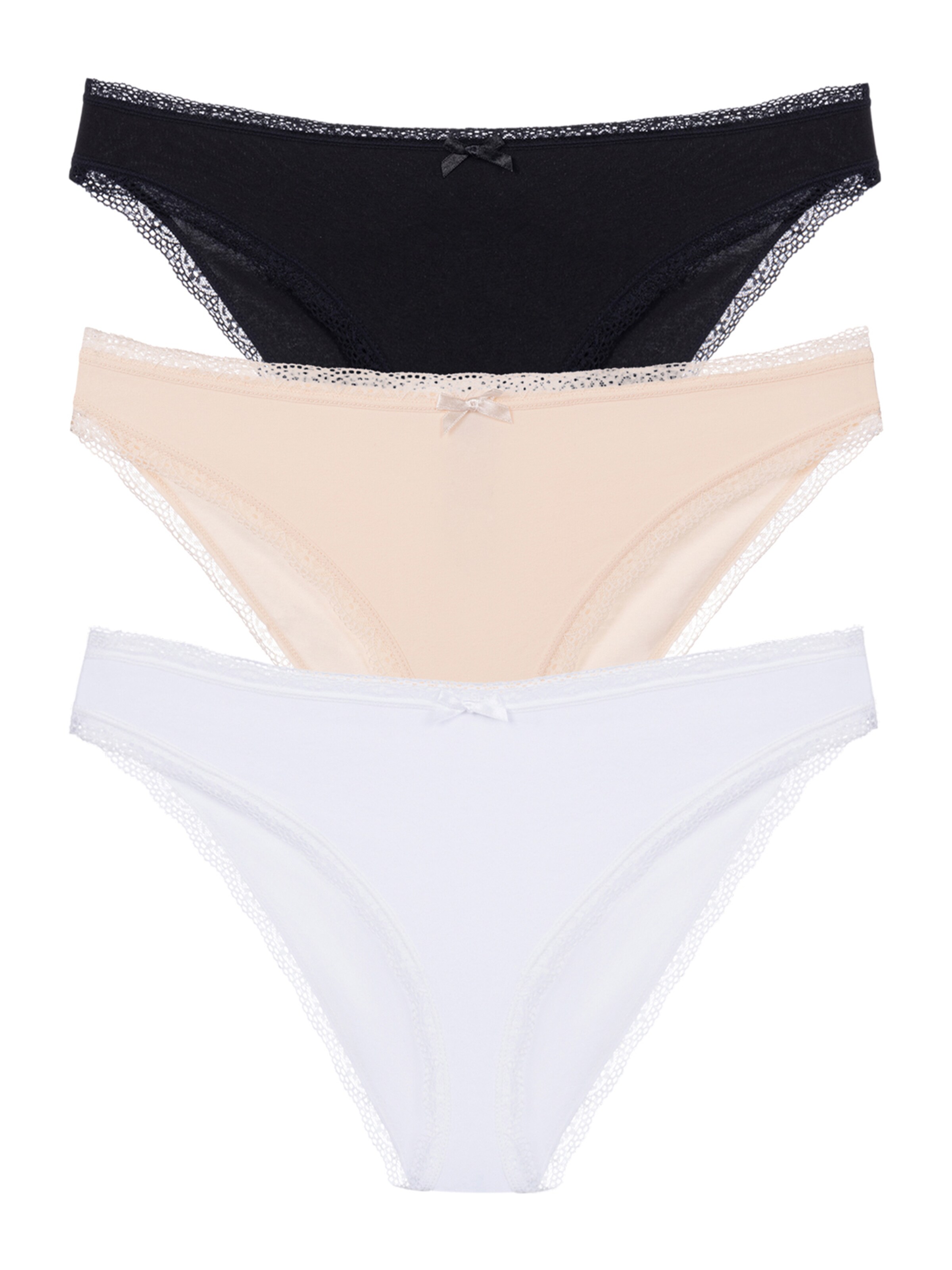 Dorina Slip i XS i nude / sort / hvid, Produktvisning