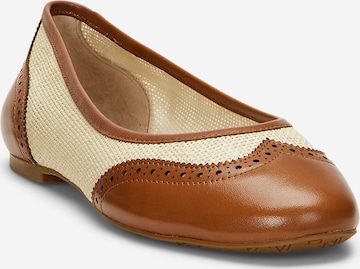 mėlyna Lauren Ralph Lauren Balerinos 'JAYNA': priekis