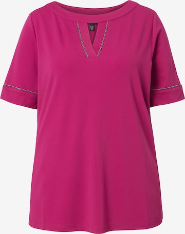 Ulla Popken T-Shirt in Pink: Vorderseite