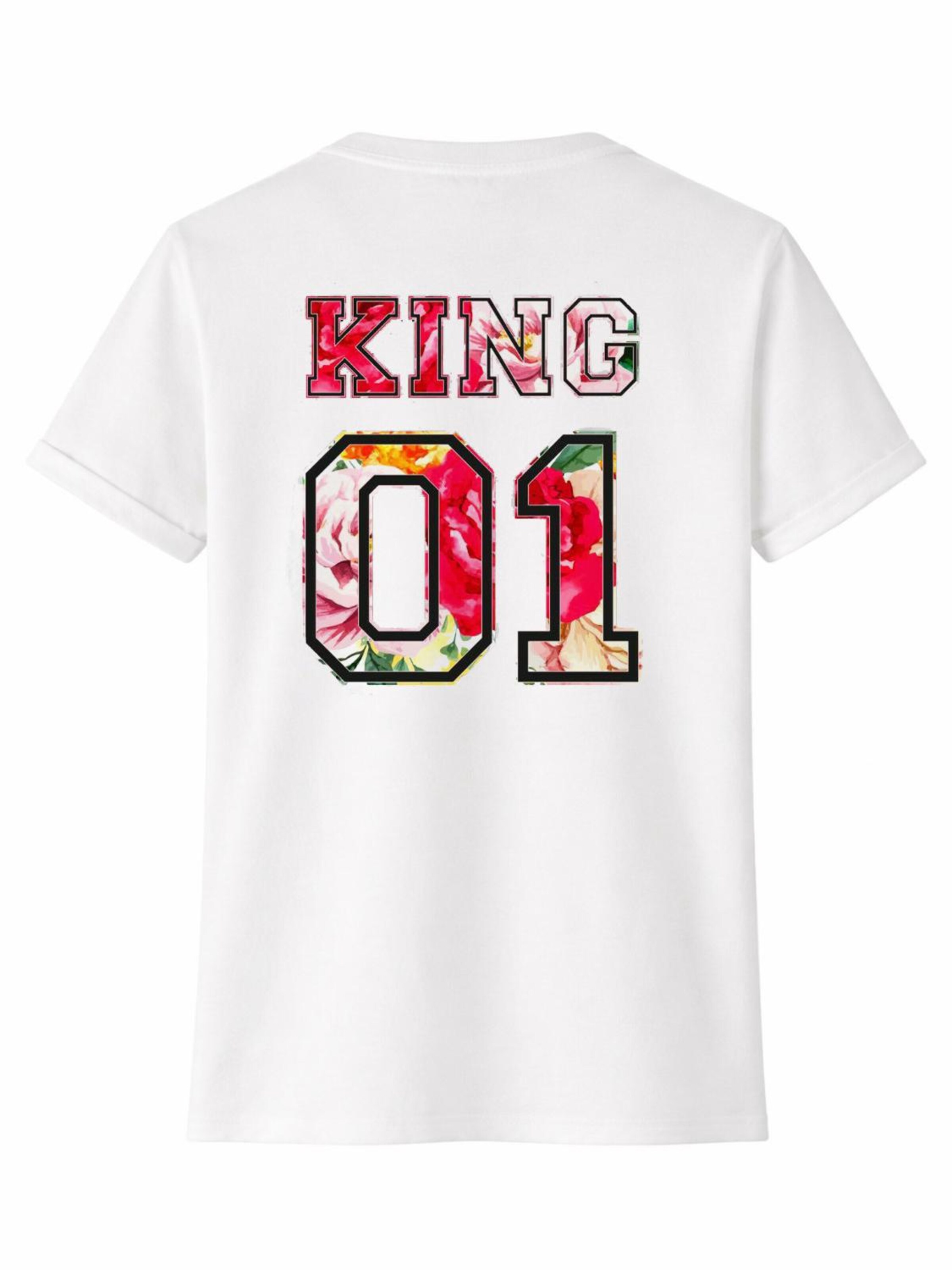 RMK Shirt 'King 01'‌‌‌‌‌‌‌ in Weiß: Vorderseite