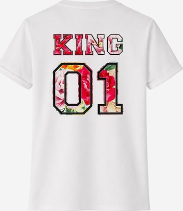 RMK Shirt 'King 01' in Weiß: Vorderseite