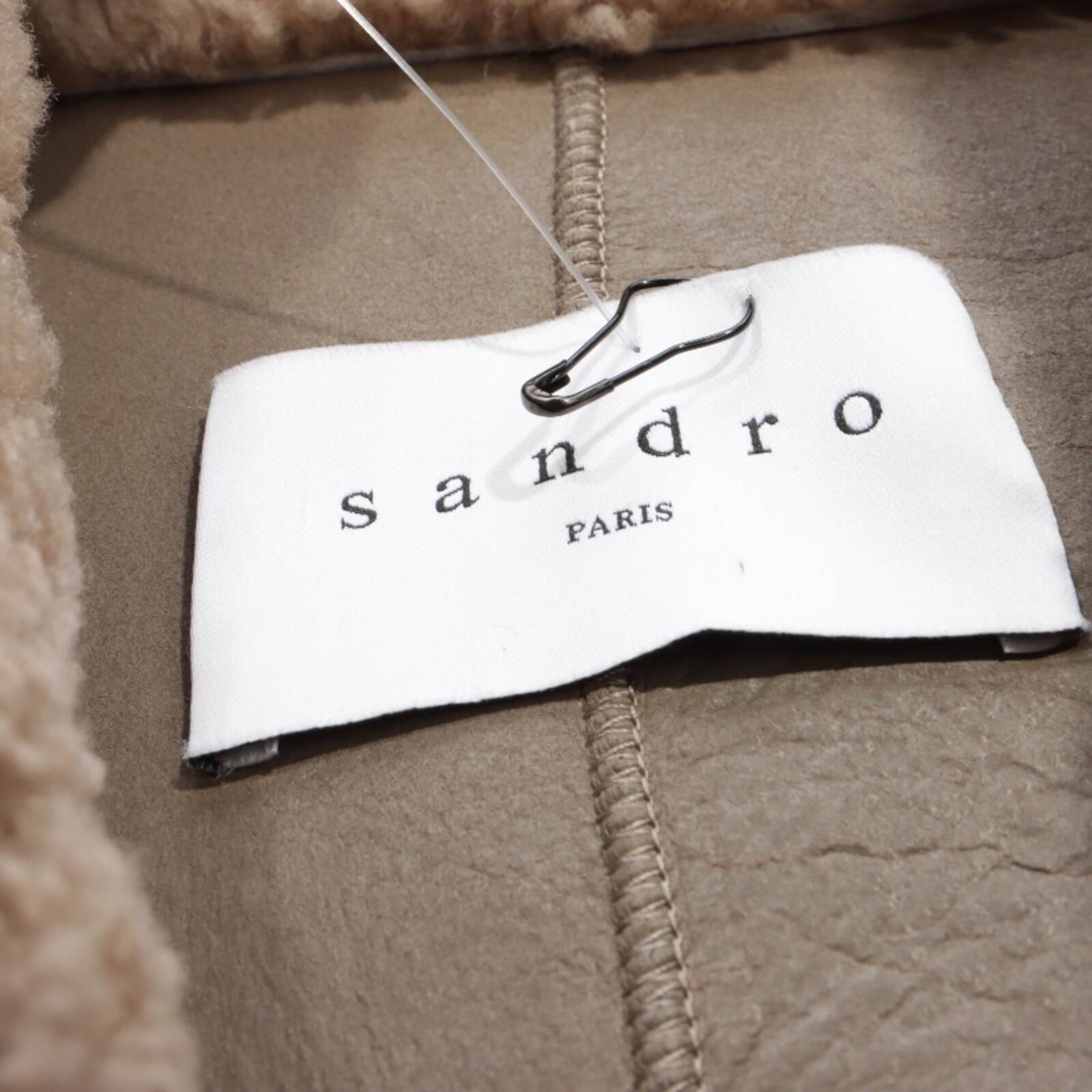 Sandro Lederjacke / Ledermantel S in Blau