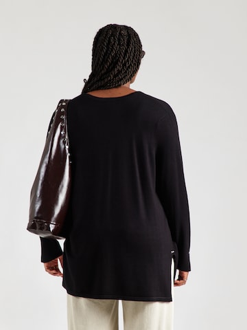 SAMOON Knit cardigan in Black