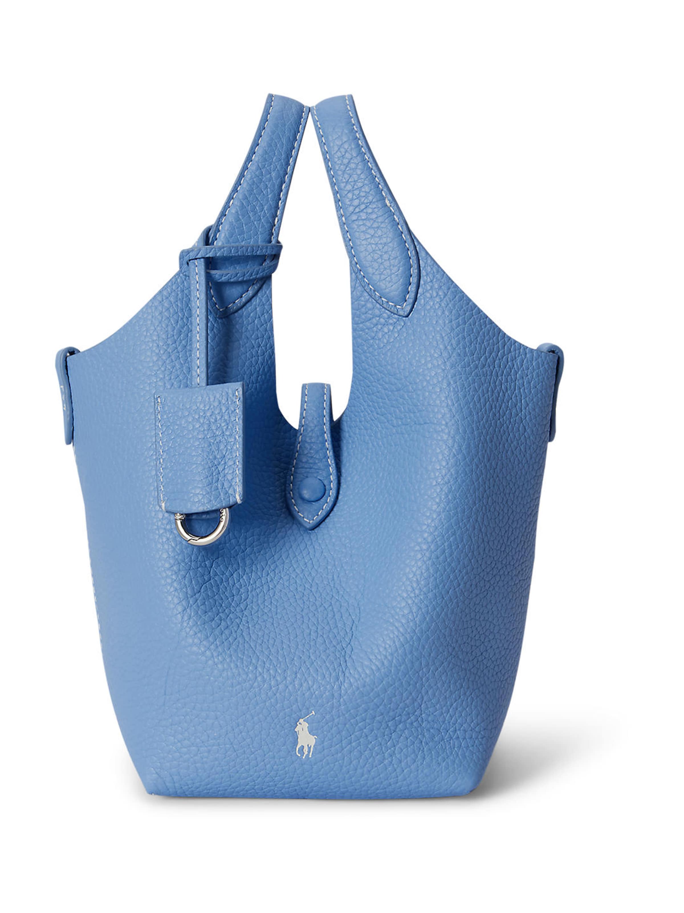 Borsa a mano di Polo Ralph Lauren in blu: frontale