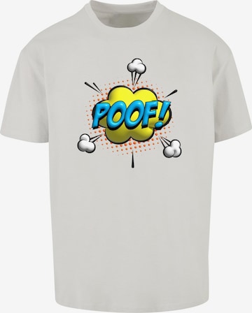 Merchcode Shirt 'Poof Comic' in Grijs: voorkant