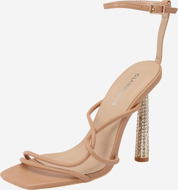 GLAMOROUS Sandal in Beige: front