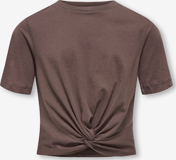 ONLY GIRLS Shirt 'KOGREX' in Brown: front