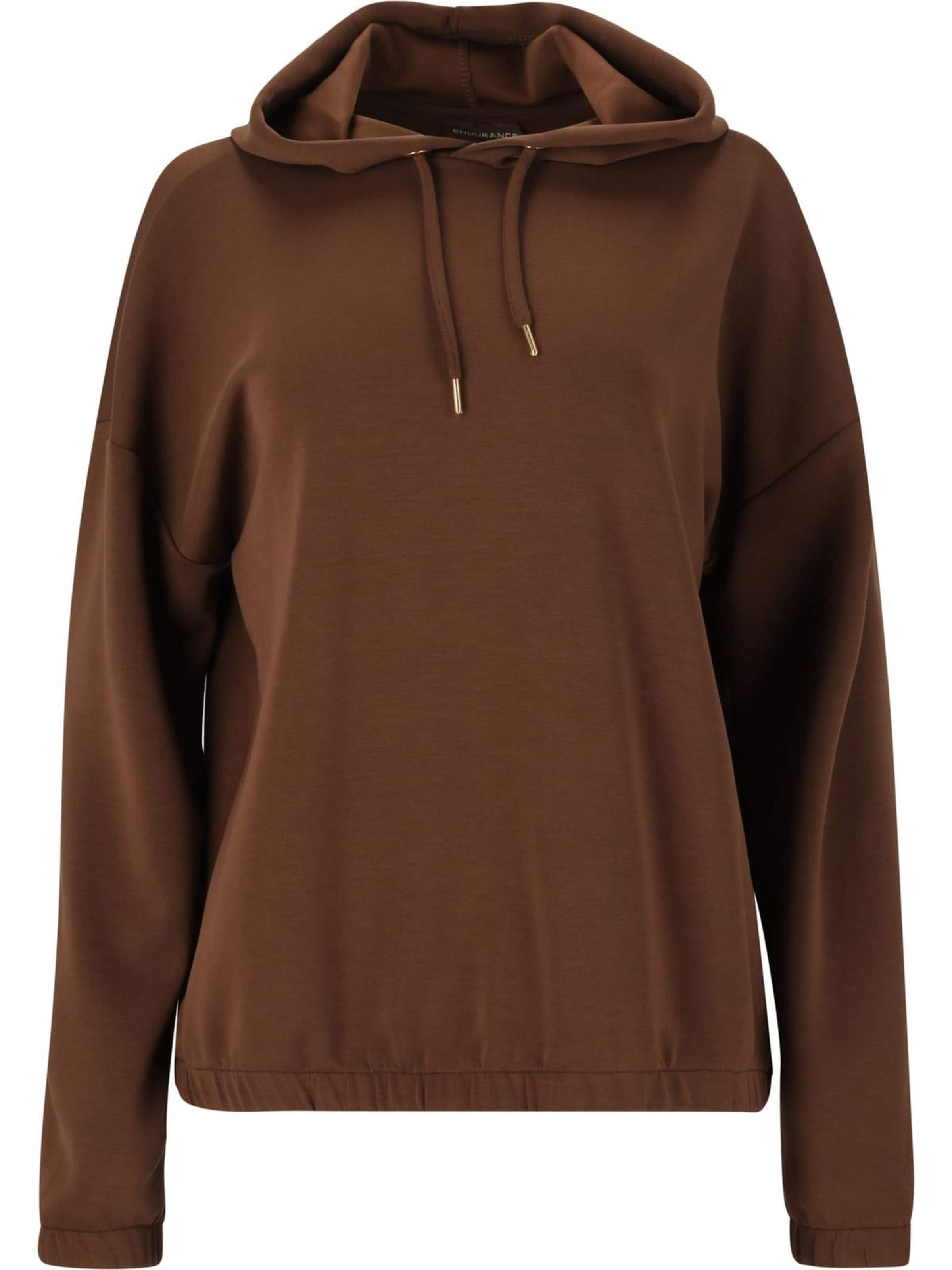 ENDURANCE Sweatshirt 'Timmia W Sweat Hoody' i brun: forside