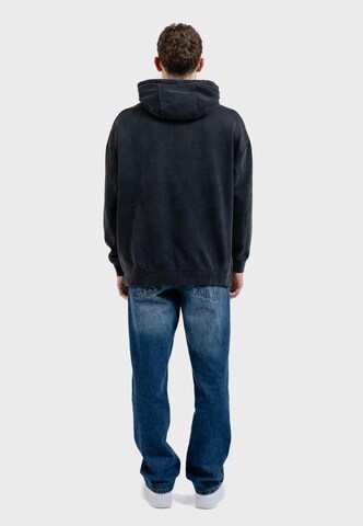 Oldskull Hoodie 'Peach Dyed Basic' in Schwarz