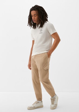 Effilé Pantalon cargo QS en marron