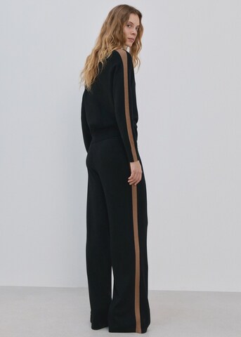 MANGO Regular Pants 'Ron' in Black