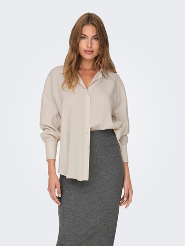 Chemisier 'ONLZAZIMA' ONLY en beige