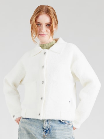 RINO & PELLE Knit cardigan 'Bubbly' in White: front