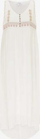 usha FESTIVAL Summer Dress in White: front